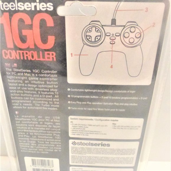 Steelseries USB PC CONTROLLER 1GC Gaming Controller PC Game Video Game - Picture 5 of 5